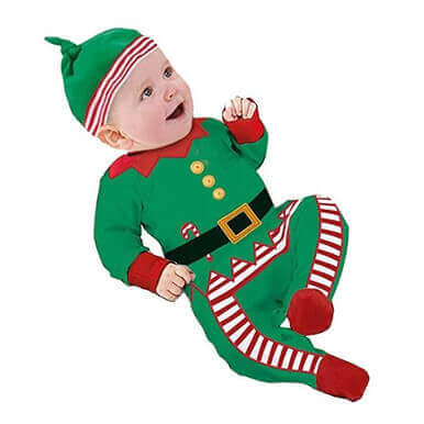 Baby Christmas Elf Bodysuit Costume baby costume