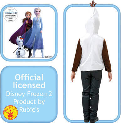 Olaf Top Frozen 2, Olaf Snowman Tabard, Childs Costume Top - Image 5