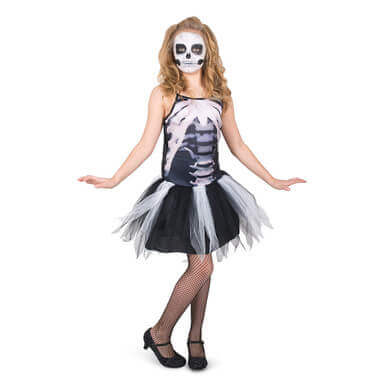 Skeleton Tutu Dress Halloween Costume