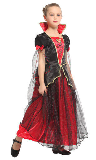 Little Graceful Vampire Princess Dress Children Halloween Party Cosplay Costumes
