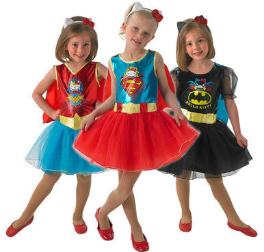 Alternative view of Dc Hello Kitty Batgirl Costume for Kids