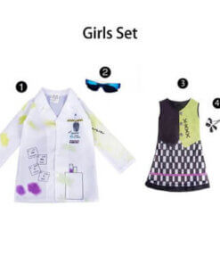 Alternative view of Scientist Girl Costume Kids Lab Rat Science Crazy Boys Girl