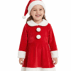 Santa velvet Dress Costume-Girl Mrs. Claus