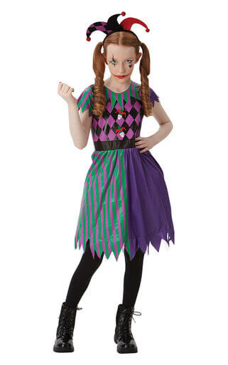 Alternative view of Harlequin Jester Halloween Costume