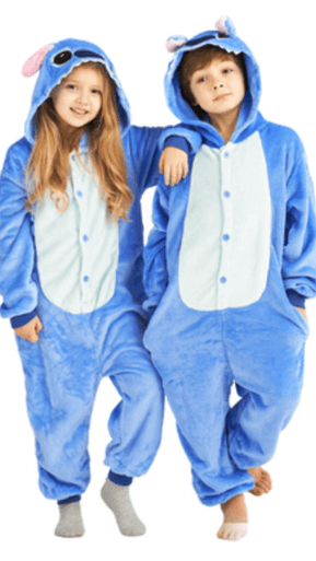 Blue Stitch Onesie Pajamas Unisex